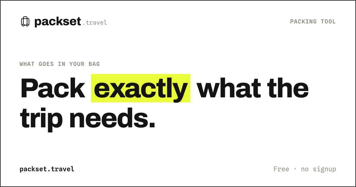 packset.travel site preview
