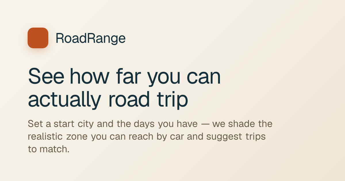 roadrange.travel site preview